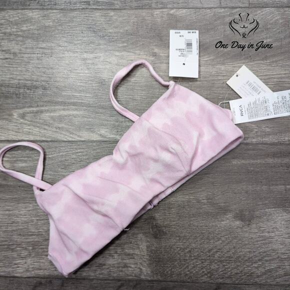 RVCA Live and Let Dye Bralette Bikini Top Size S - Picture 2 of 5